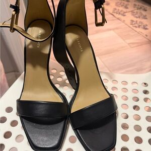 All Saints Black Heeled Sandals